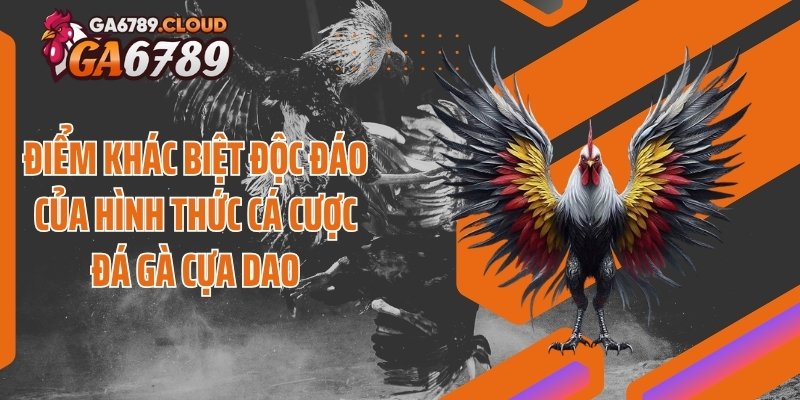 Điểm khác biệt độc đáo của hình thức cá cược đá gà cựa dao